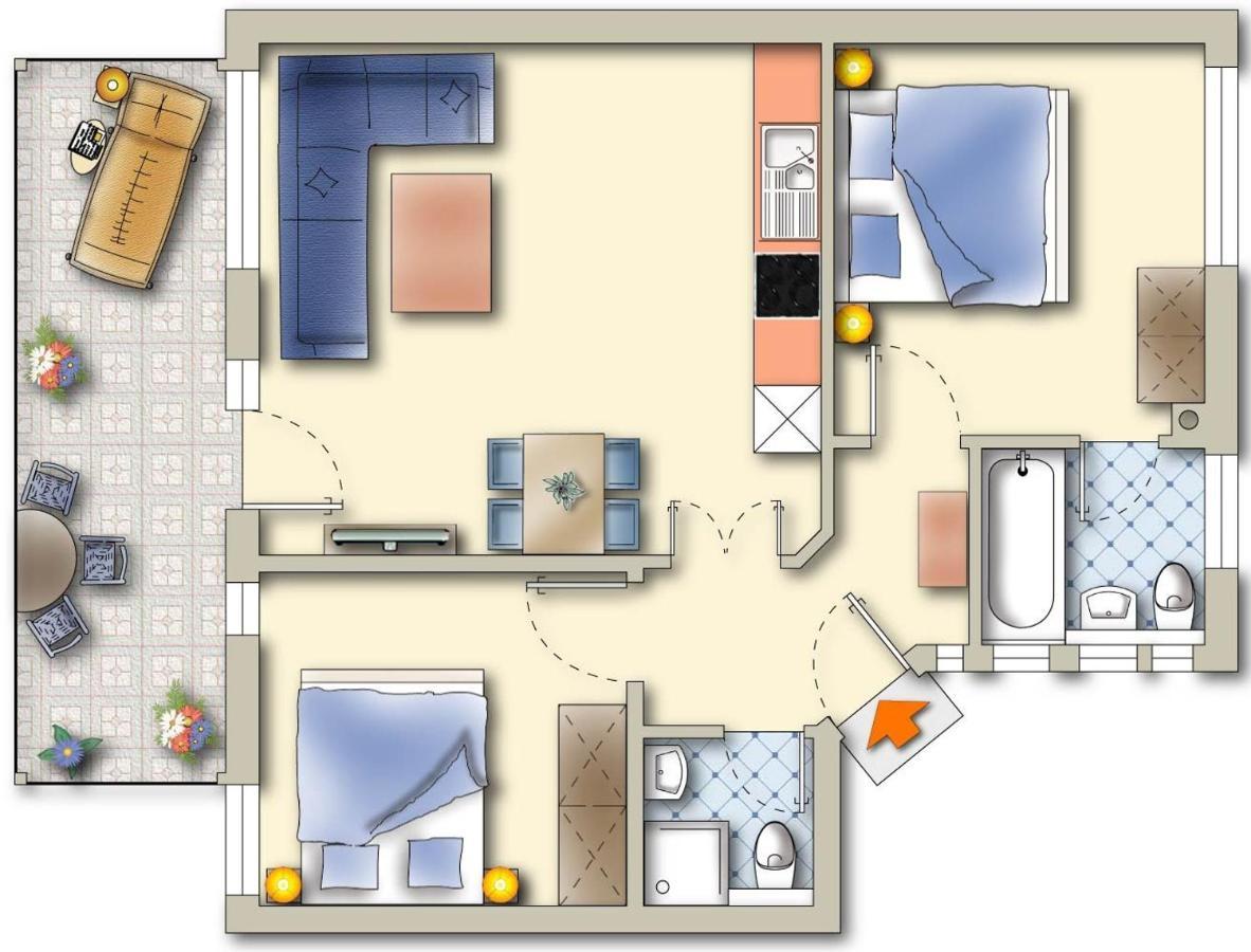 Komfort-Ferienwohnung Hansa By Meer-Ferienwohnungen Binz Eksteriør billede